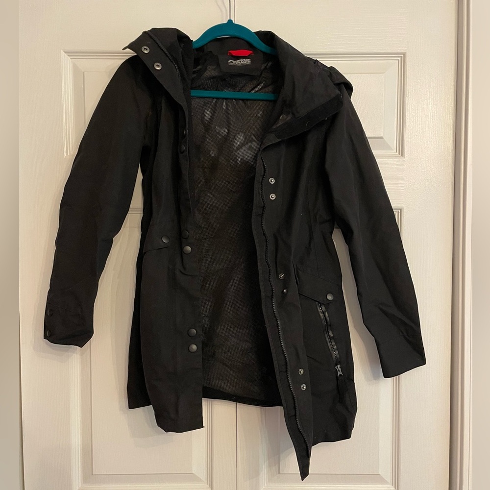 Mountain Khakis Black Coated Rain Resistant Jacket Size XS